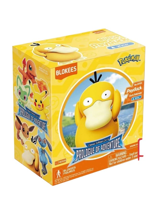 Blokees Pokémon Psyduck Collectible Toy – Classic Edition CV-5 Prologue of Adventure – Buildable Action Figure Model Kit for Kids Age 3+ - Image 1