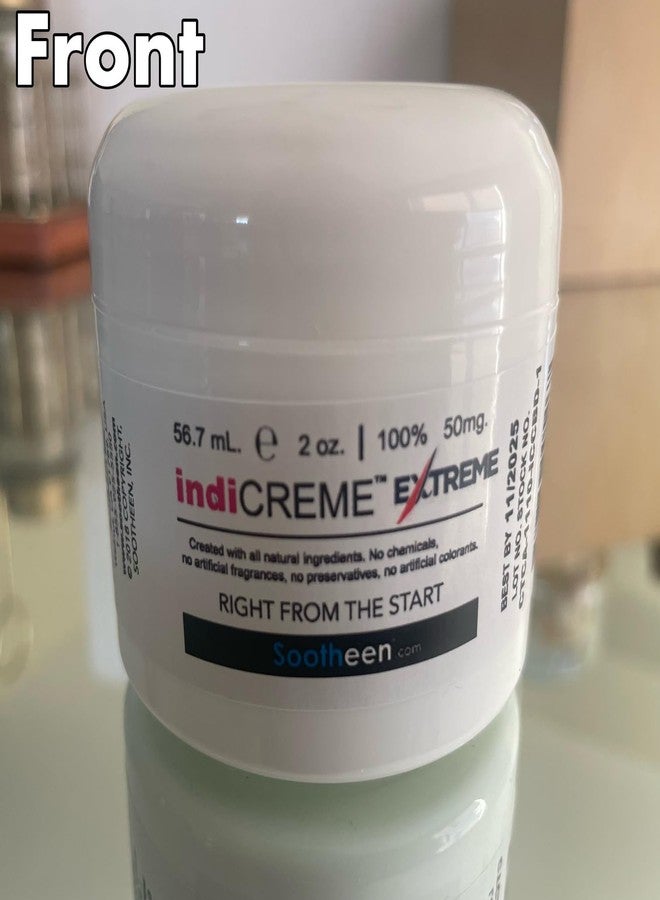 indiCREME Extreme Formula Topical Cream – All-Natural Ingredients - 2 Ounce Jar - Image 5