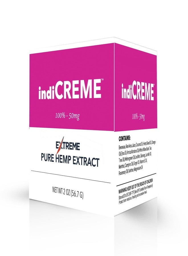 indiCREME Extreme Formula Topical Cream – All-Natural Ingredients - 2 Ounce Jar - Image 1