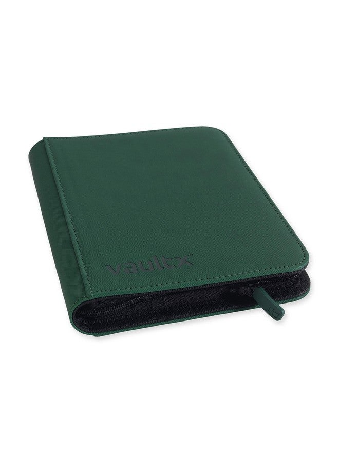 Vault X Premium Exo Tec® Zip Binder 4 Pocket Trading Card Album Folder 160 Side Loading Pocket Binder For Tcg (Green) - Image 1