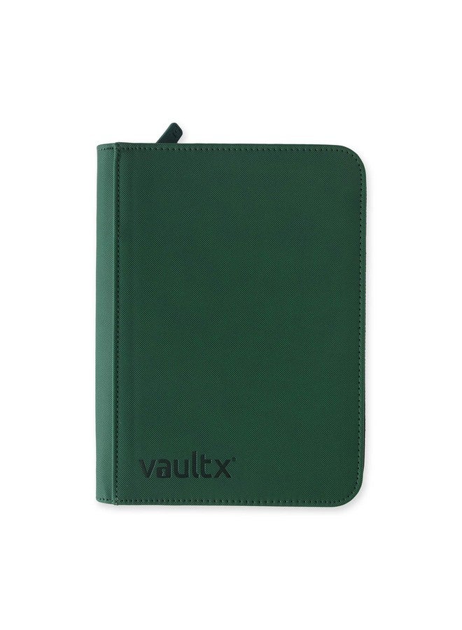 Vault X Premium Exo Tec® Zip Binder 4 Pocket Trading Card Album Folder 160 Side Loading Pocket Binder For Tcg (Green) - Image 3
