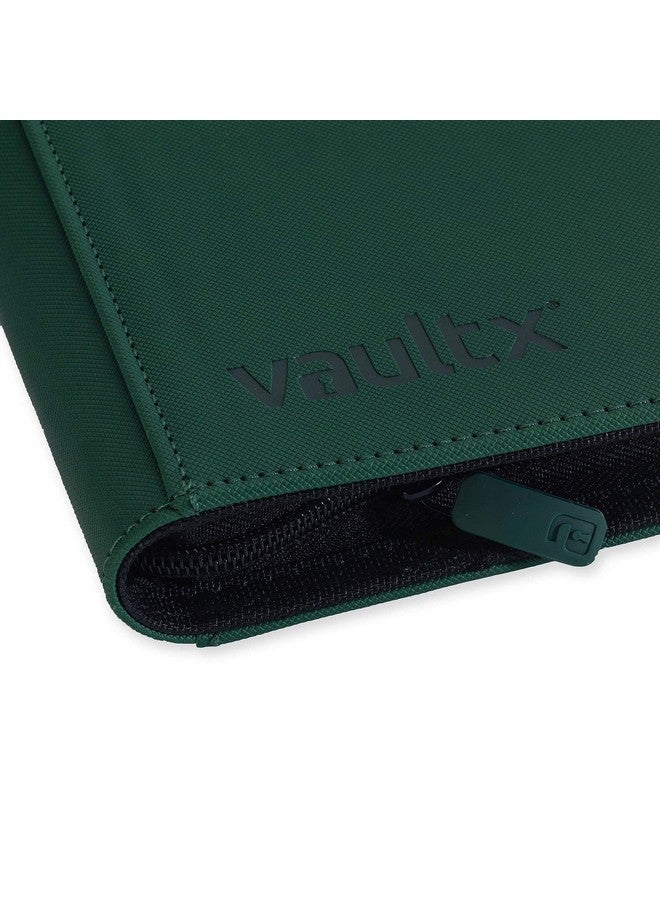 Vault X Premium Exo Tec® Zip Binder 4 Pocket Trading Card Album Folder 160 Side Loading Pocket Binder For Tcg (Green) - Image 5