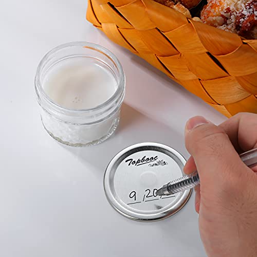 Topbooc Canning Lids for Ball, Kerr Jars - Split-Type Metal Mason Jar Lids for Canning - Food Grade Material, 100% Fit & Airtight for Regular Mouth Jars (Regular Mouth（150 Pcs）) - Image 4