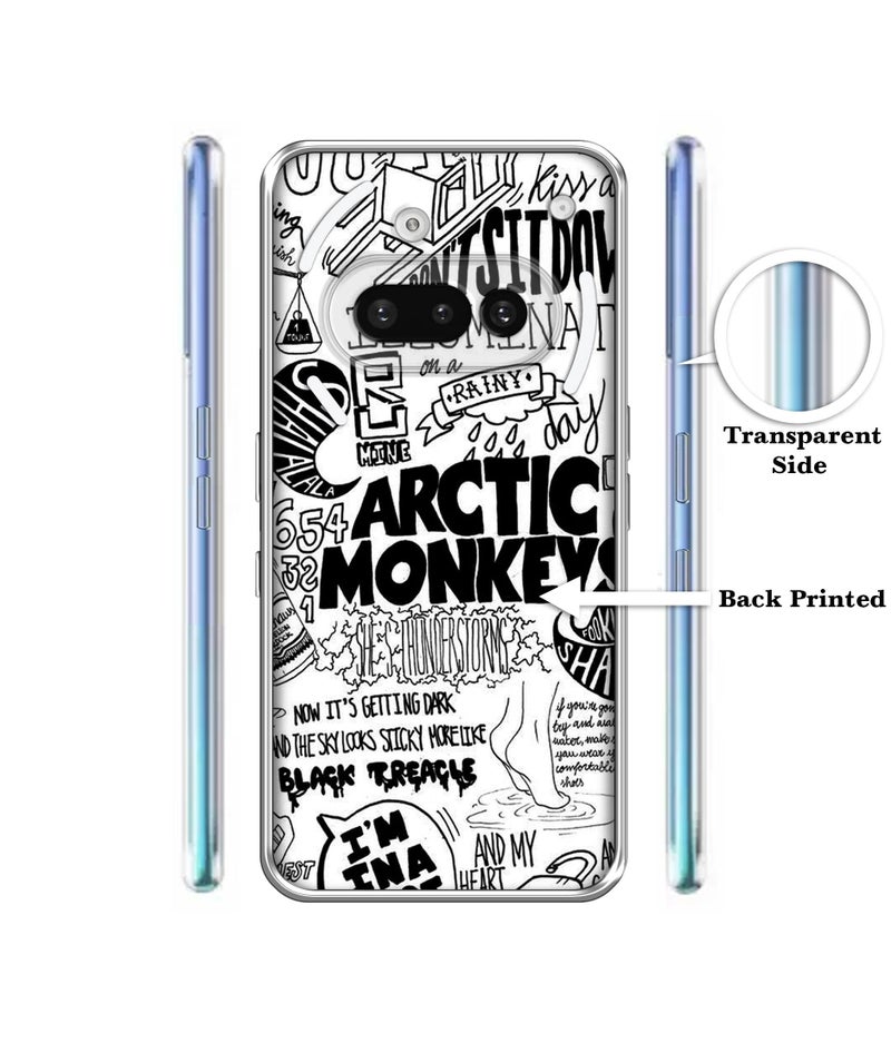 Casotec Arctic Monkeys Pattern Design Printed Silicon Soft TPU Back Case Cover for Nothing Phone (3a) 5G - Image 2