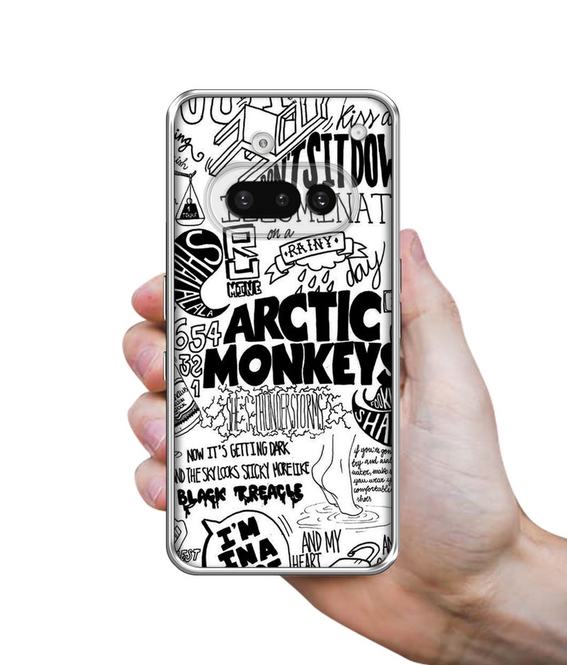 Casotec Arctic Monkeys Pattern Design Printed Silicon Soft TPU Back Case Cover for Nothing Phone (3a) 5G - Image 3