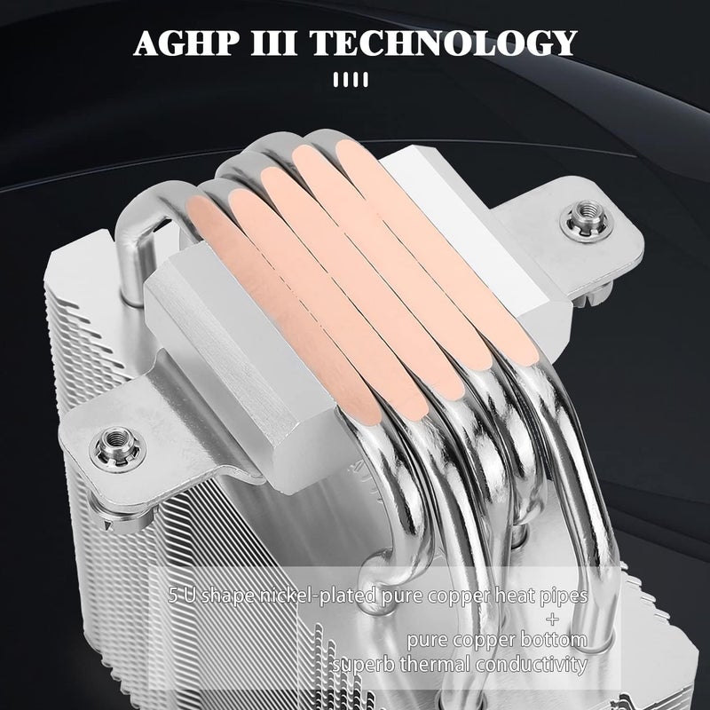 ثيرمالرايت مبرد هواء CPU من Thermalright Assassin King 120 SE ARGB، 5 أنابيب حرارية، مروحة هادئة TL-C12C-S PWM مع محمل S-FDB، متوافق مع AMD AM4 AM5/Intel LGA1700/1150/1151/1200 - Image 2