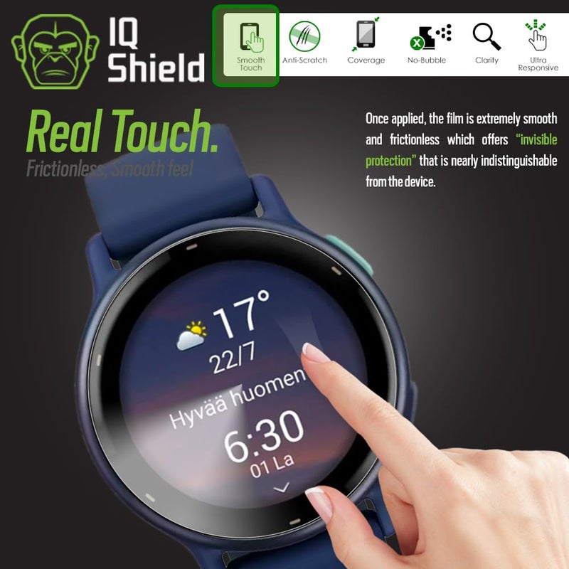 IQShield Screen Protector Compatible with Garmin Vivoactive 5 (6-Pack) Anti-Bubble Clear Film - Image 4