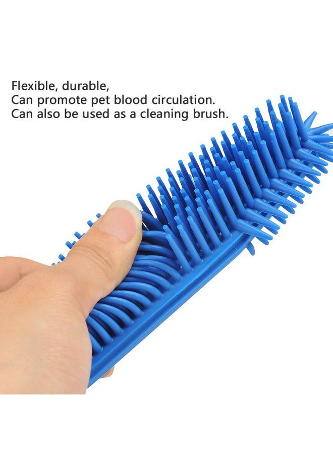 PET Pet Hair Fur Lint Cleaner Removal Dual Purpose Silicon Brush Comb For Dog,Cat And Small Pets (Red)  - Image 3