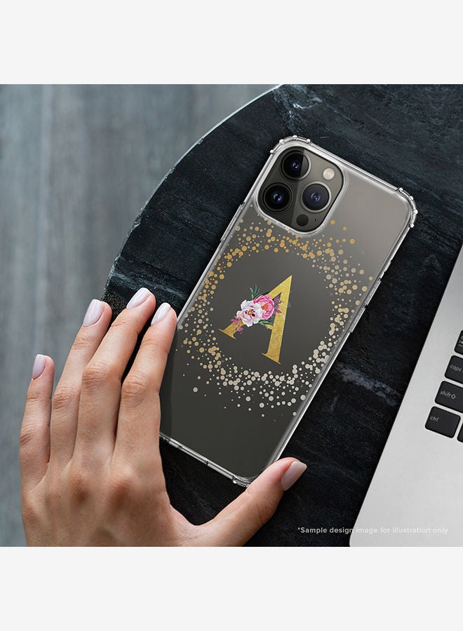Stylizedd Monogram Design Classic Clear Cover for Apple iPhone 13 Pro Max Case Soft TPU Gel Thin Transparent Flexible Cover - J - Image 2