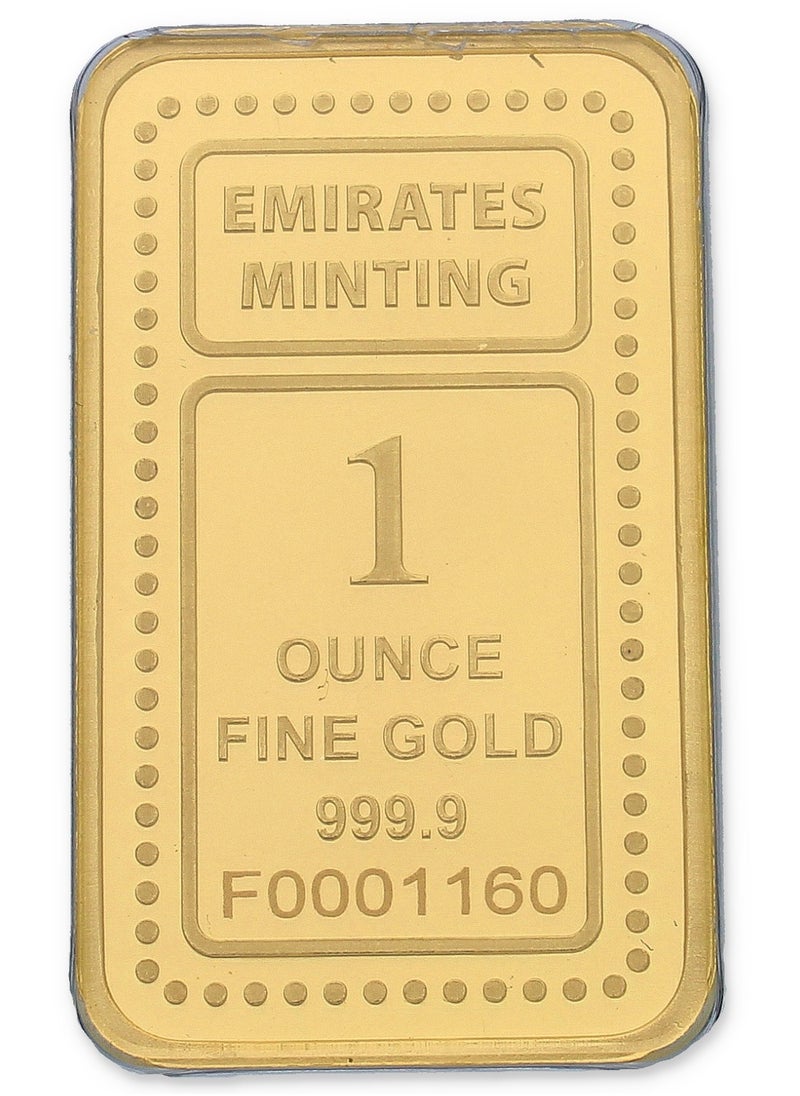 EMIRATES MINTING - Emirates Minting 1 Ounce Gold Bar 999.9 Purity - Image 1