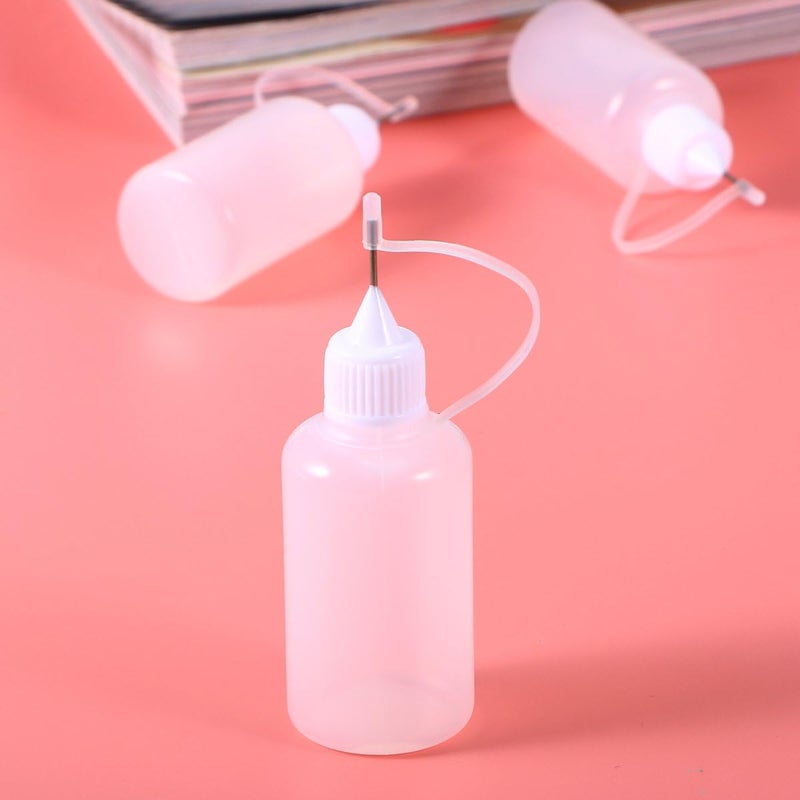 klarako 30ml Needle Tip Glue Bottle Applicator DIY Quilling Tool Precision Bottle 10Pcs - Image 2
