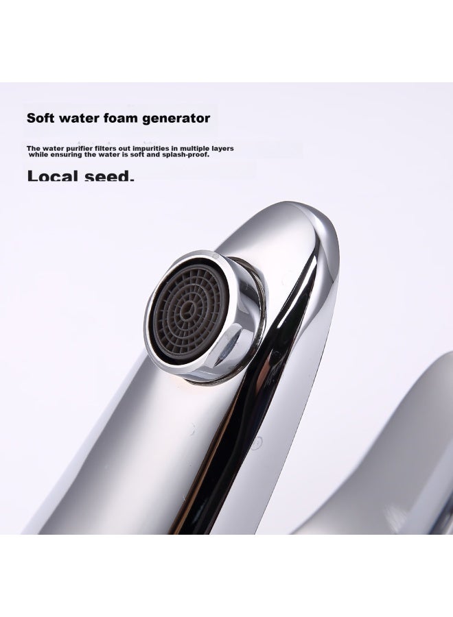 Larsd Double-hole Basin Faucet, Copper Body, Hot And Cold Face Basin, Washbasin, Bathroom Sink Faucet Ld - Image 2