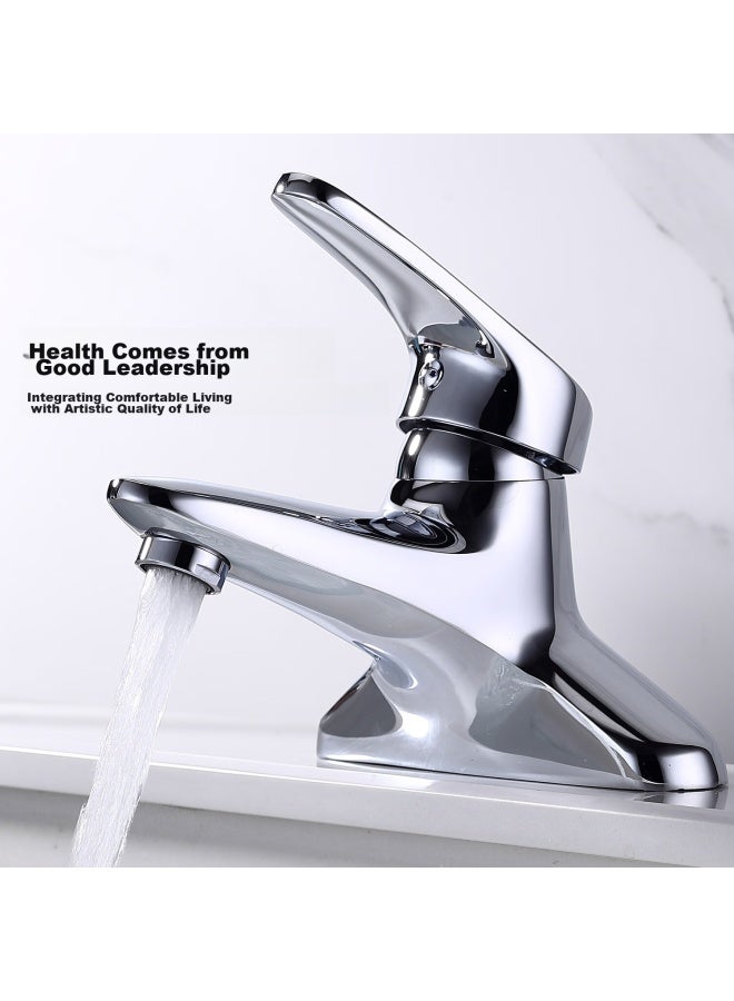 Larsd Double-hole Basin Faucet, Copper Body, Hot And Cold Face Basin, Washbasin, Bathroom Sink Faucet Ld - Image 1