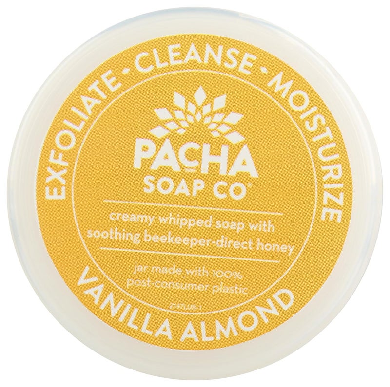 Pacha Soap Co PACHA SOAP Vanilla Almond Whipped Soap Scrub 8 OZ - Image 4