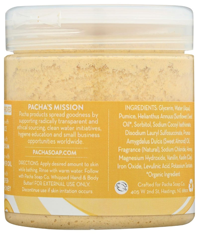 Pacha Soap Co PACHA SOAP Vanilla Almond Whipped Soap Scrub 8 OZ - Image 3