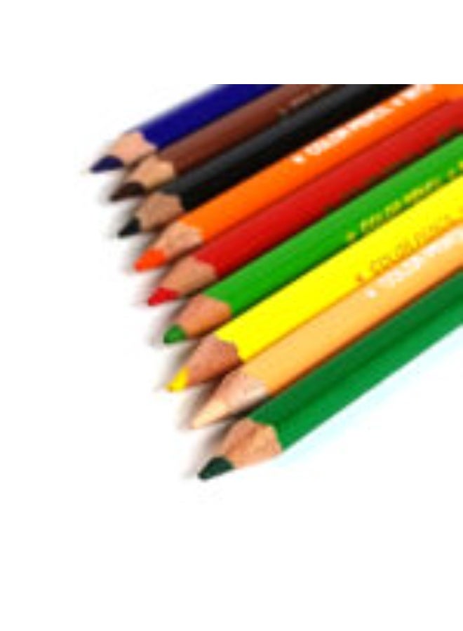 فابير كاستل علبة ألوان خشب قصيرة 12 لون - Image 3