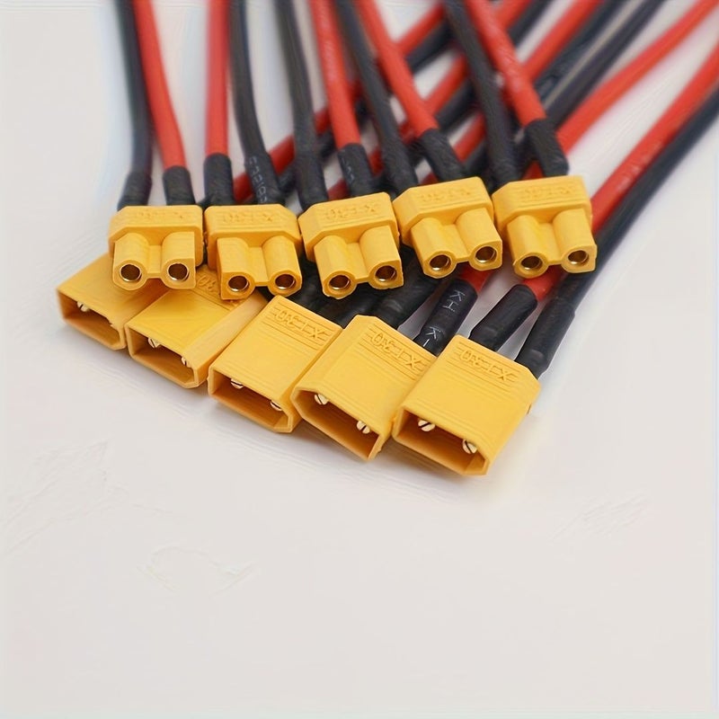 3 أزواج من موصلات XT30 ذكر وأنثى مع كابلات سلك سيليكون 16AWG لطائرات FPV ومركبات RC وبطاريات الأجنحة الثابتة - Image 4
