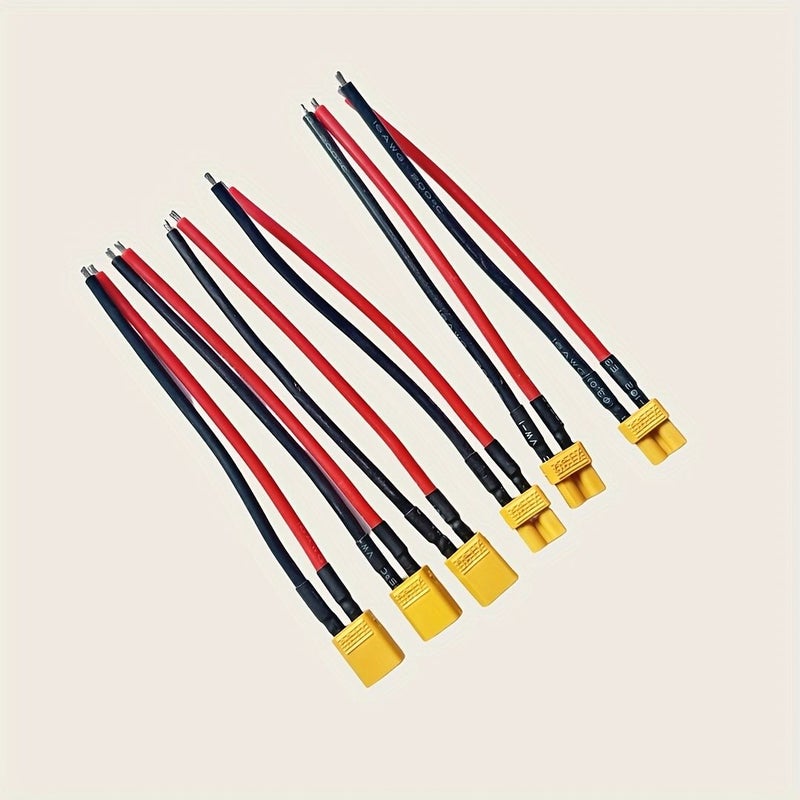 3 أزواج من موصلات XT30 ذكر وأنثى مع كابلات سلك سيليكون 16AWG لطائرات FPV ومركبات RC وبطاريات الأجنحة الثابتة - Image 3