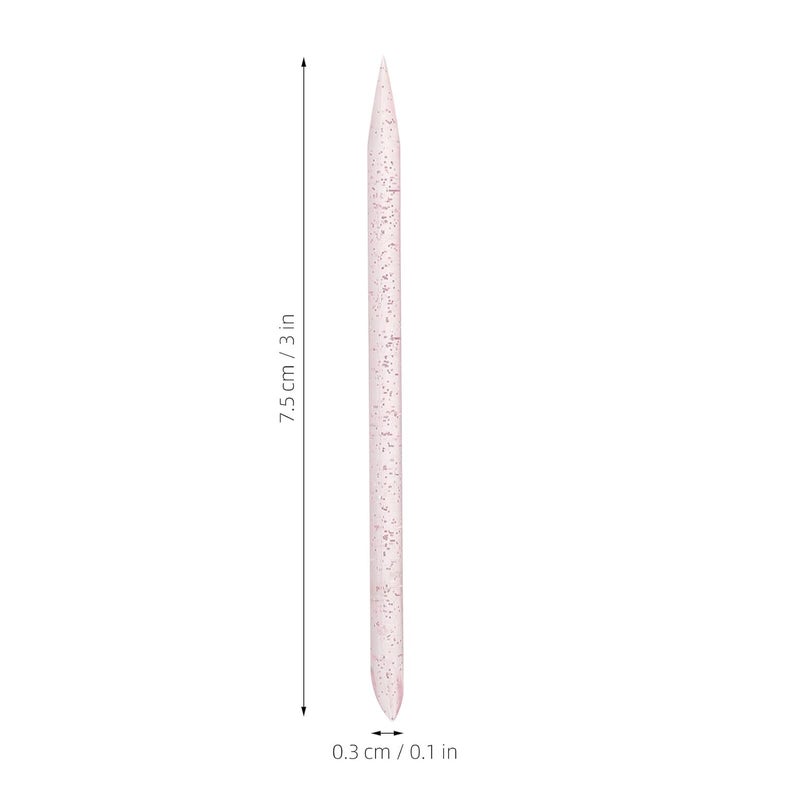 100pcs Disposable Double-ended Nail Art Cuticle Pusher Sticks 7.5cm Dead Skin Remover Tool for Manicure Pedicure Nail Cleaning and Grooming Supplies - Image 2