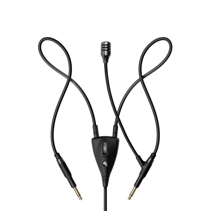 MEZE AUDIO Boom Mic Omnidirectional Clear Audio PlugandPlay Boom Microphone for Gaming and Remote Work 35mm Male to Dual TS Mono 35mm Male Connector Plug Cable Length 250m82ft - Image 2