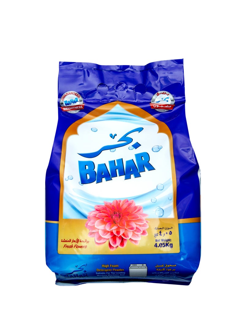 بحر مسحوق غسيل برائحة الزهور المنعشة، تنظيف فعال، عطر يدوم طويلاً، مناسب لجميع أنواع الغسالات، 4.05 كجم - Image 1