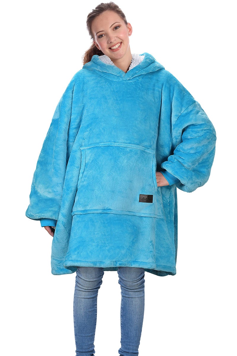 Catalonia Catalonia Blanket Hoodie for Kids  Oversized Wearable Sherpa Sweatshirt Pullover for 7-16 yr Teens Youth  Kids Gift Idea  - Image 4