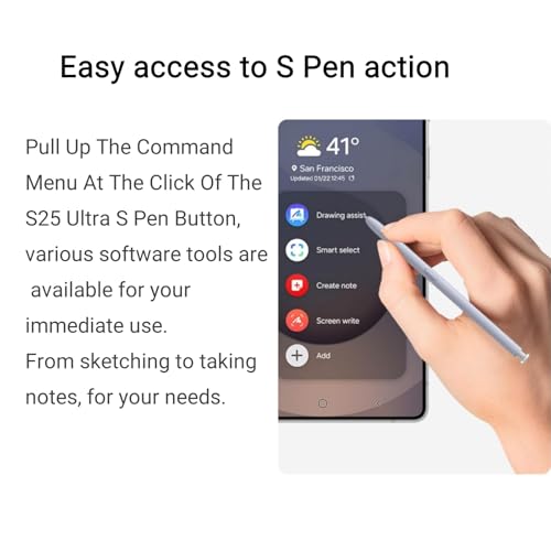 Qenw S25 Ultra S Pen Replacement for Samsung Galaxy S25 Ultra Stylus Pen, S Pen for S25 Ultra Pen with 5 PCS Tips/Nibs Replacement (*Black*) - Image 3