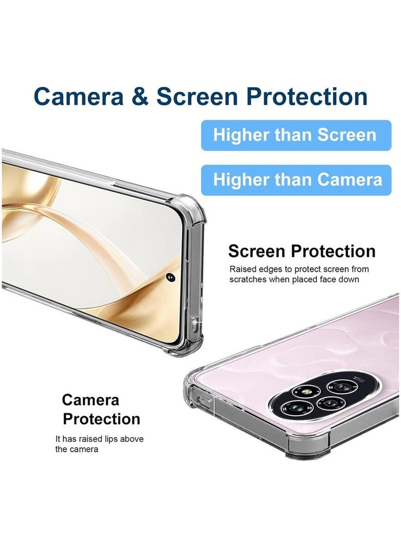 Case for Honor 200 Clear Cover Shockproof flexible Silicone Bumper Cover Transparent Anti scratch TPU Full Camera Protection designed for Honor 200 - Image 3