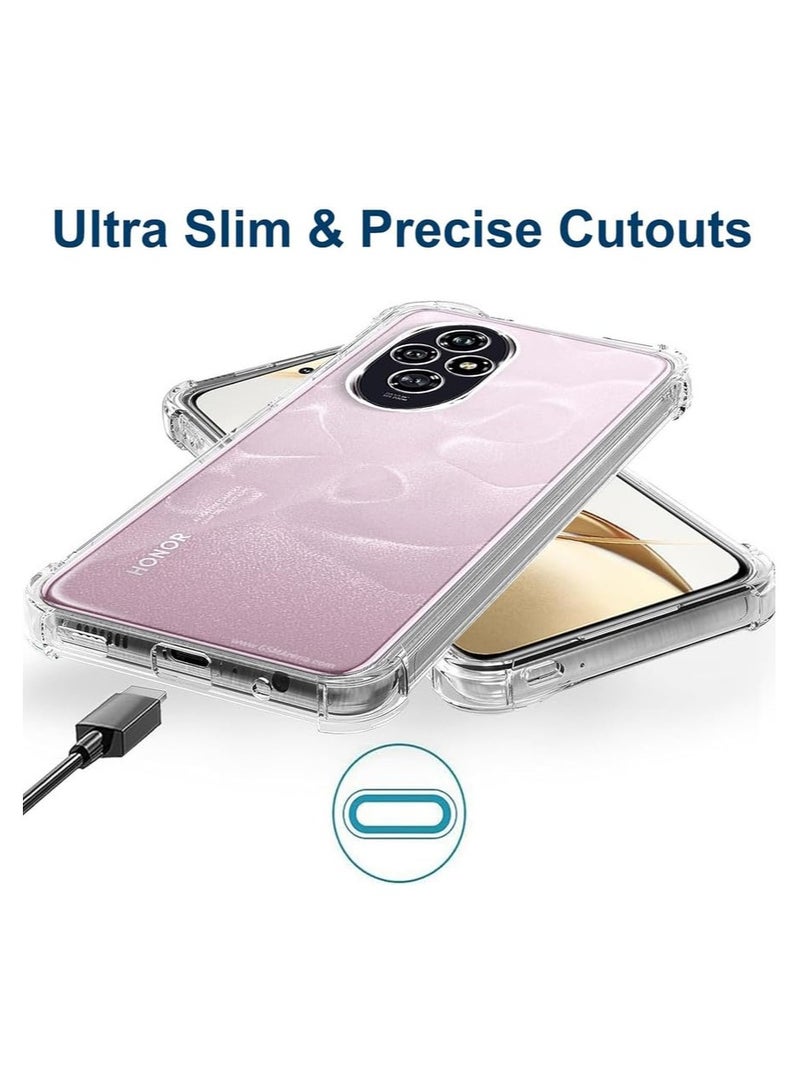 Case for Honor 200 Clear Cover Shockproof flexible Silicone Bumper Cover Transparent Anti scratch TPU Full Camera Protection designed for Honor 200 - Image 5