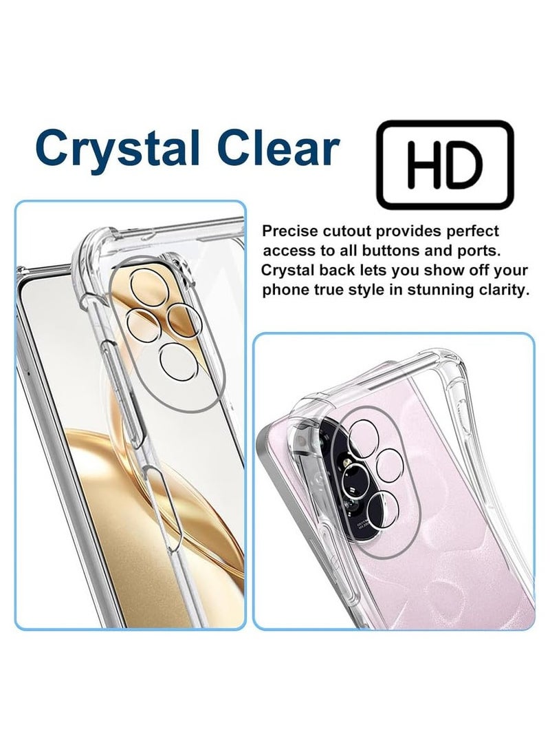 Case for Honor 200 Clear Cover Shockproof flexible Silicone Bumper Cover Transparent Anti scratch TPU Full Camera Protection designed for Honor 200 - Image 4