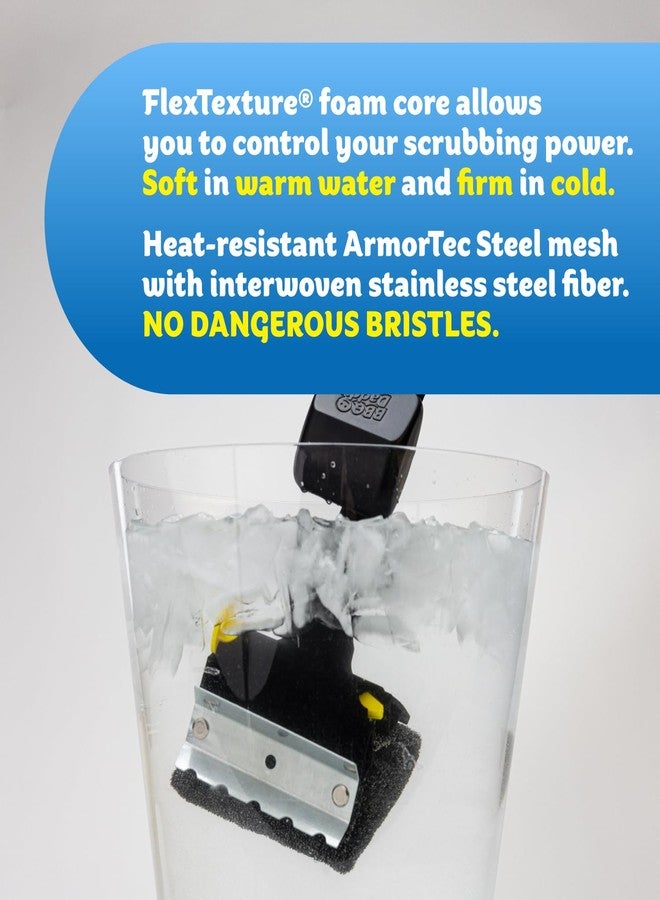 Scrub Daddy Household Cleaning Supplies - The Microfiber BBQ Bundle - Includes 2 Microfiber Towels, 1 Grill Brush & PowerPaste Cleaning Paste with 1 Scrub Mommy Sponge - Image 3