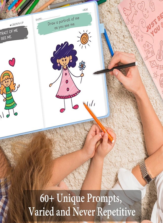 SIMSIMY Just Between You and Me,Kid - Back & Forth Journal for Adults & Kids, Grown-Up & Kid to Bond and Connect, Interactive Parent Child Journal with Creative Prompts for Conversations & Drawing, Gift for Girls/Boys, Daughters/Sons, Moms/Dads, Grandparents - Image 5