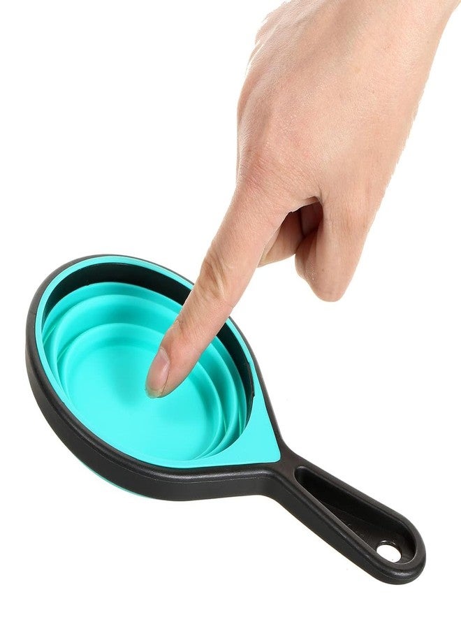 VUFVOID 8pcs Collapsible Silicone Measuring Cups and Spoons Set Adjustable Measuring Cup Camper Kitchen Accessories Measure Cups and Spoons Set, 1/4-1, vion1 - Image 5