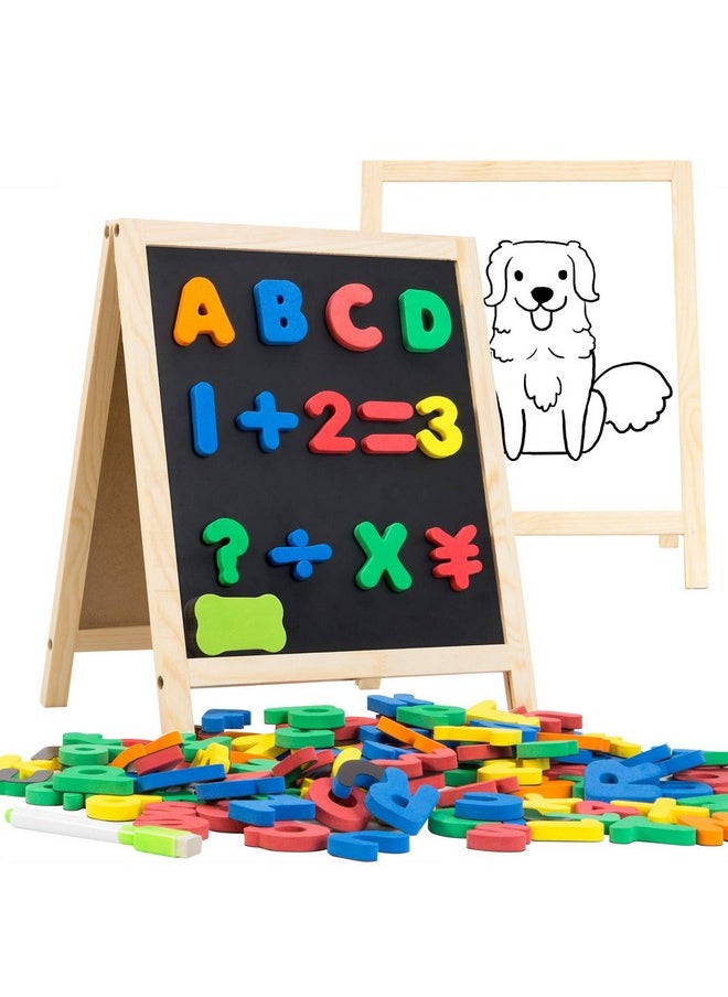 INNOCHEER Magnetic Letters And Numbers For Toddlers, Magnetic Board For Kids, Abc Alphabet Magnets, Educational Dry Erase Board - Whiteboard & Chalkboard For Toddlers 1-3 For Writing & Drawing  - Image 1