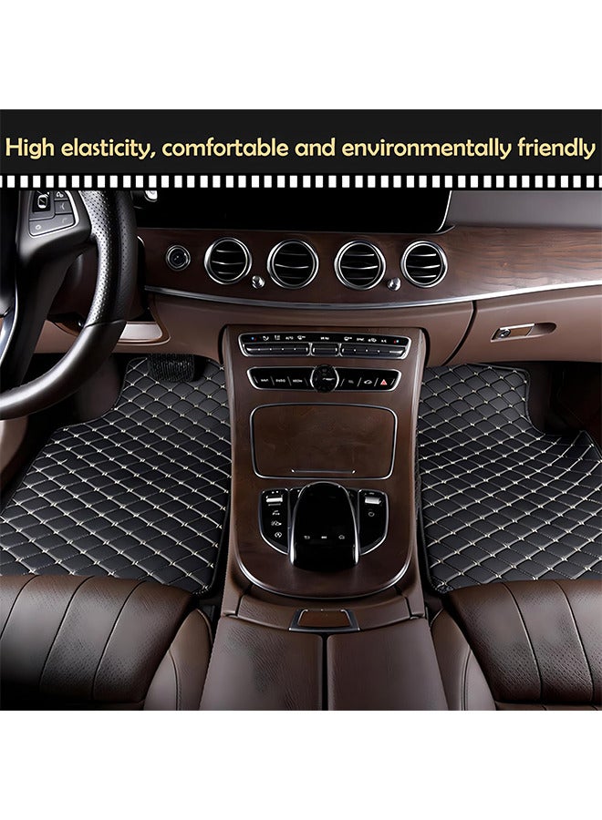 RATSAW 5 Pcs Car Floor Mats Universal Fit Waterproof Car Carpet Floor Mat Set  with Rubber Lining for All Vehicles  - Image 5