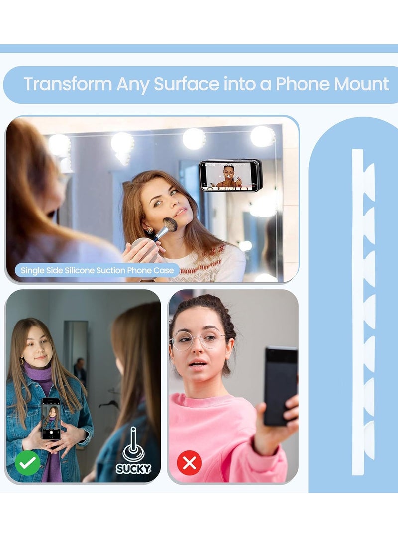 هاتف شفط سيليكون - قبضة هاتف لاصقة غير قابلة للانزلاق للهاتف المحمول لحامل قبضة قوي لصور السيلفي ومقاطع الفيديو - أحمر - Image 4