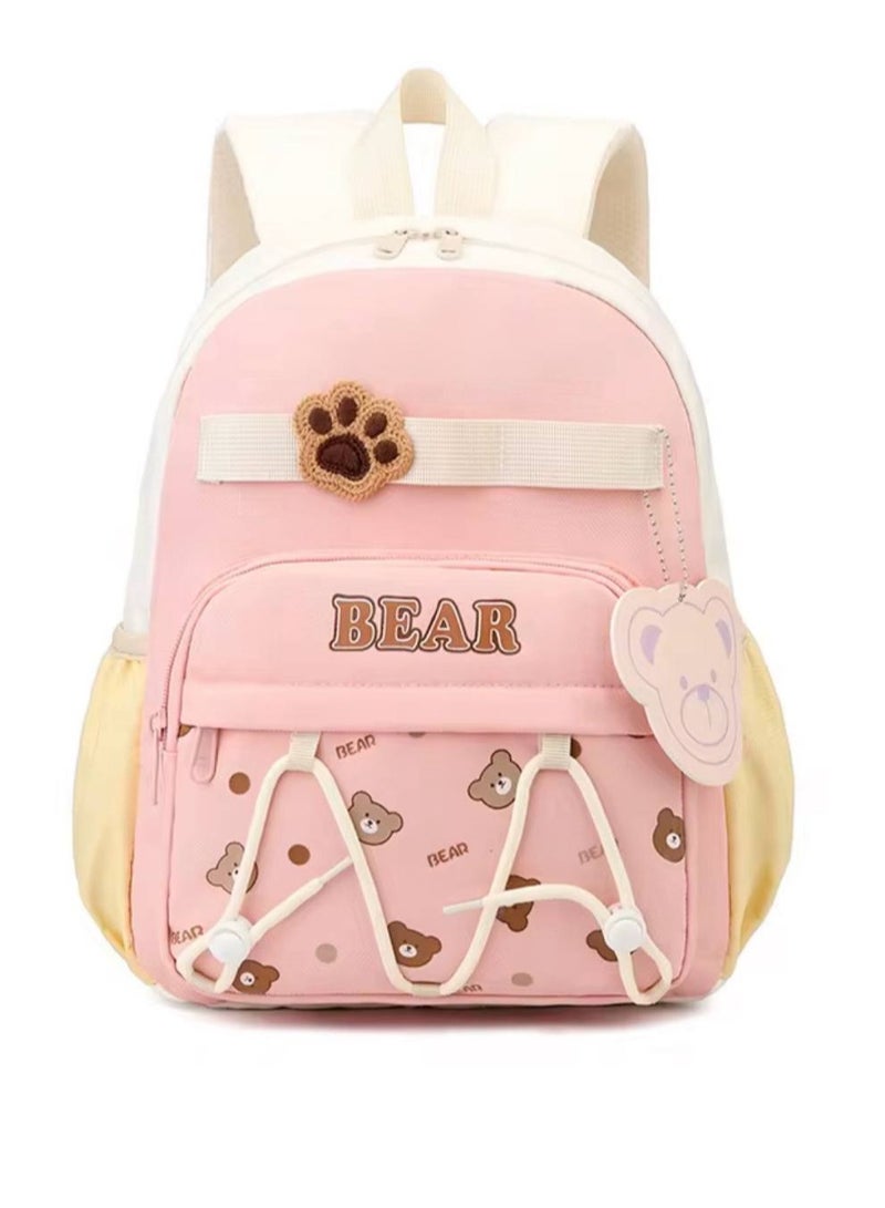 بير حقيبة أطفال صغيرة بتصميم عملي مع جيبين مصنوعة من مادة متينة مناسبة للمدرسة والرحلات