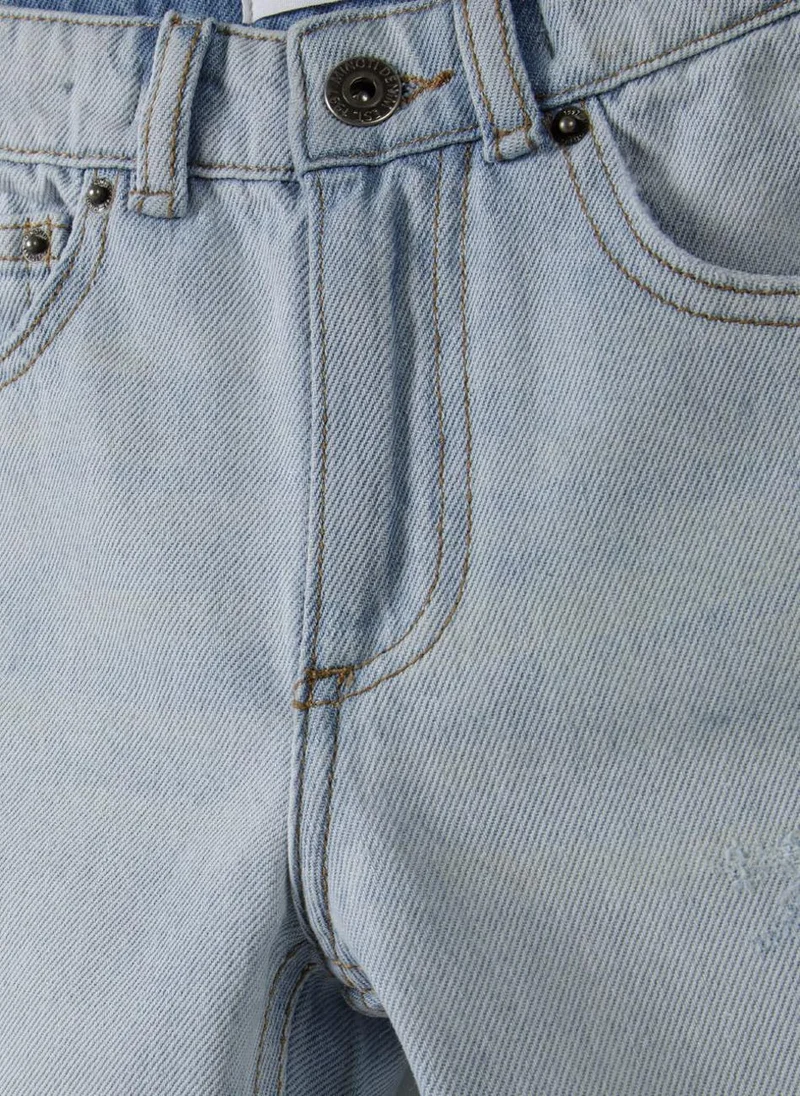MINOTI Teen Distressed Denim Shorts