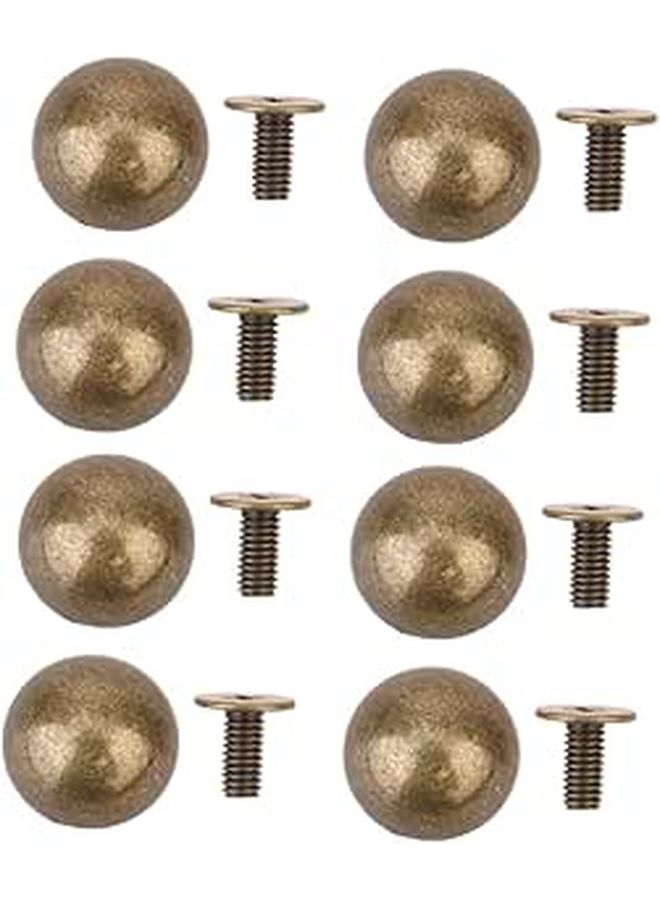 HOODANCOS 20pcs Alloy Mushroom Rivets Screw Back for Jewelry Leathercraft DIY - Image 1