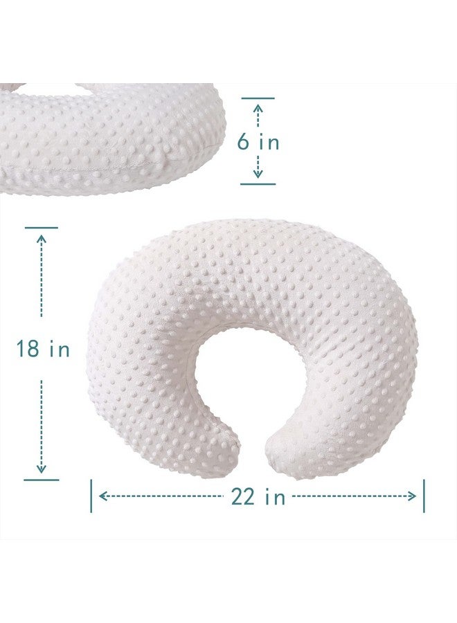 QUENESS Nursing Pillow and Positioner, Breastfeeding, Bottle Feeding, Baby Sitting Support with Removable Ultra Soft Cover, Tummy Time Support for Baby Boys and Girls (Beige) - Image 5