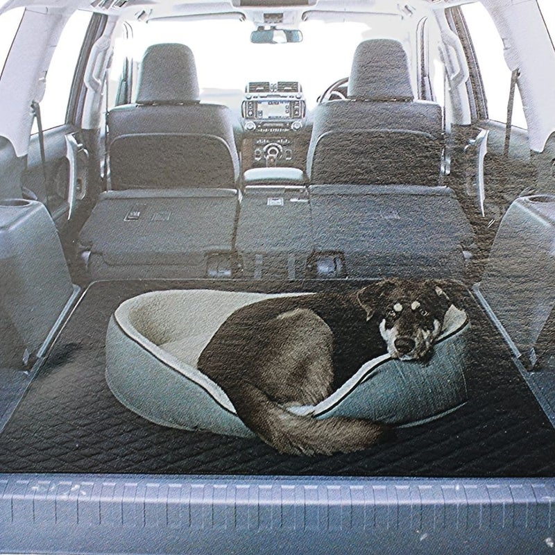 2 Piece Car Trunk Mat Set Non Slip Cargo Liner Black Rubber Boot Mat Dirt Trapper Drawer Mat For Vehicle Storage 47 24x39 37 Inch And 23 62x35 43 Inch - Image 4