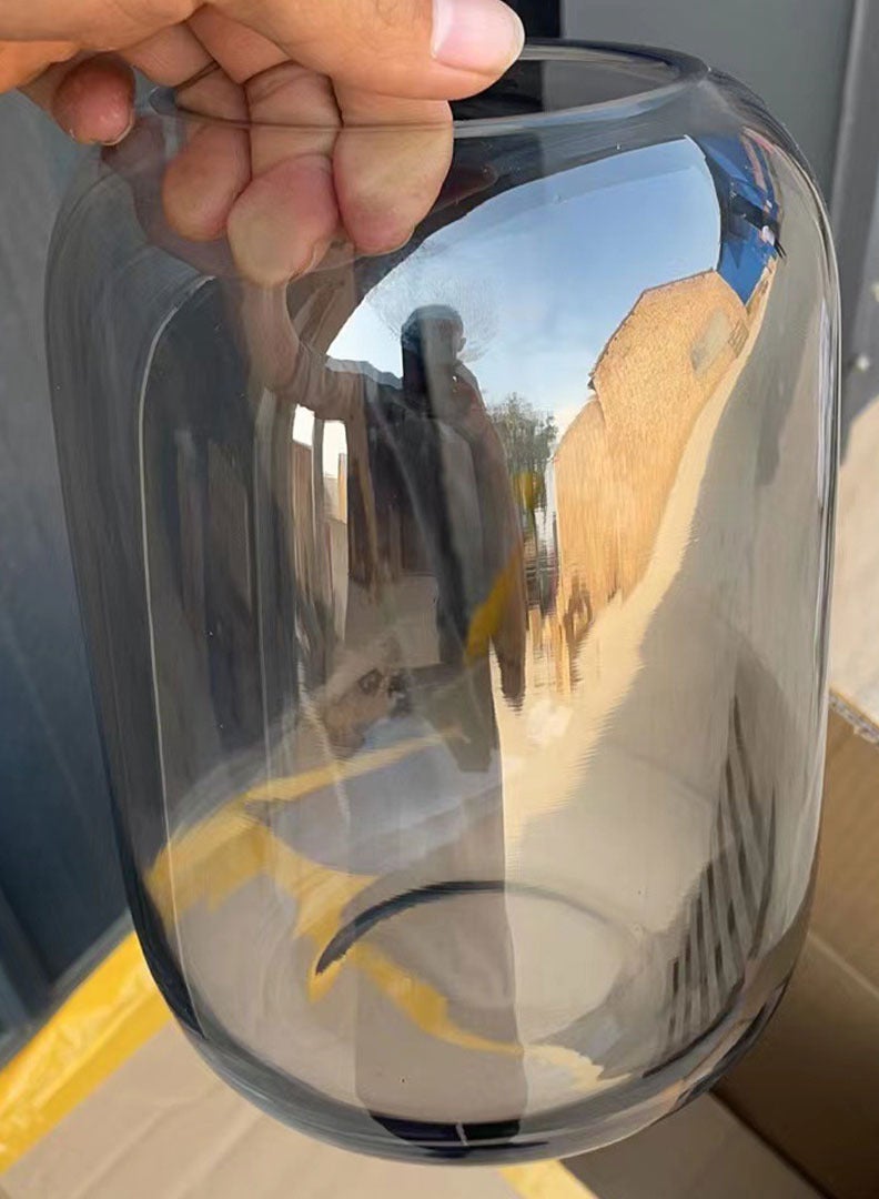 حوض سمك زجاجي مقاس 16x22 سم رمادي - Image 4