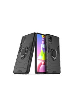 Case for Samsung Galaxy M51 Case Cover,360 Degree Rotating Ring Holder Kickstand with Magnetic Car Mount Case for Samsung SM-M515F/DSN Galaxy M51 / SM-M515F Case Black