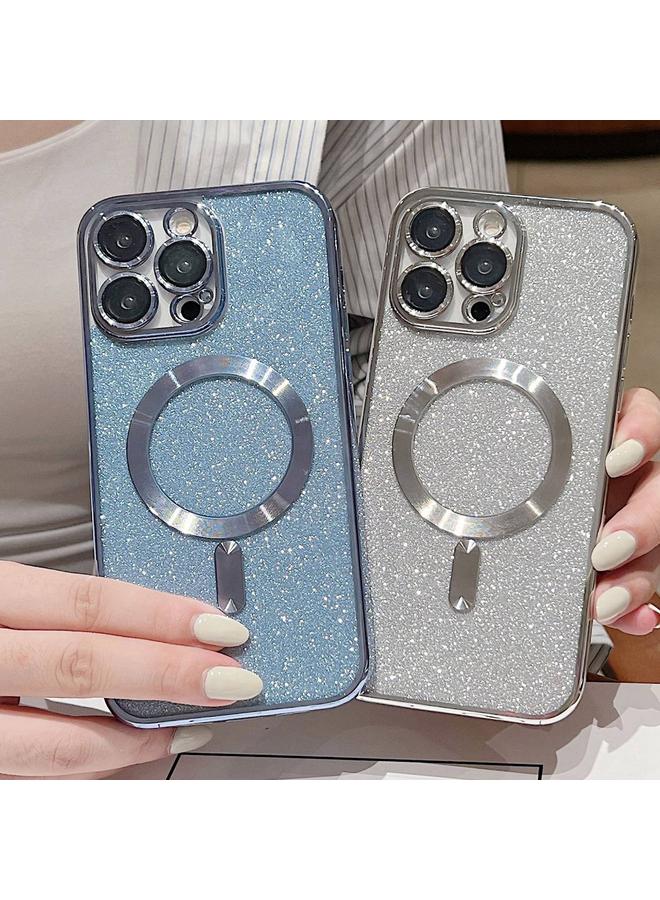 زبون جراب لهاتف iPhone 12 Pro، جراب هاتف MagSafe TPU مطلي بالكهرباء اللامع - Image 4