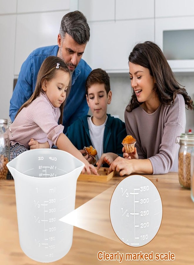 DanziX 3PCS Silicone Cups for Melting Chocolate, Silicone Chocolate Melting Cup Set with 100/250/350ml Capacity, Baking Tools for DIY Chocolate, Butter & Cream Mixing - Image 3