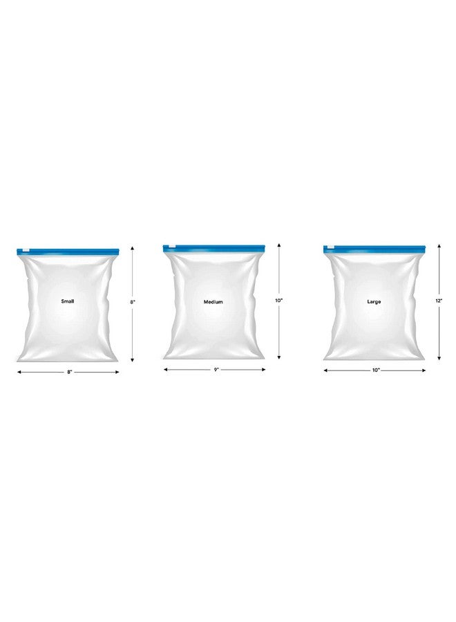 GREENTWISH Fresh Zipper (45 Bags Combo) Multi-Purpose Storage Slider Bags | Reusable Ziplock Pouch | BPA Free Plastic, Vegetable Bag for Fridge | S x 15 Bags, M x 15 Bags, L x 15 Bags - Image 2