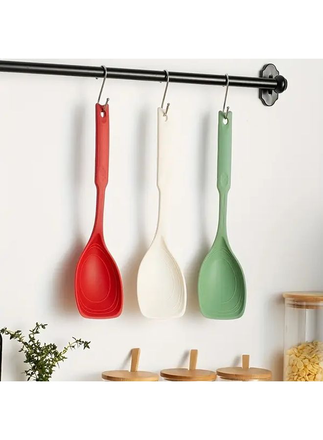 3Pcs Silicone Spatula And Ladle Set High Temperature Resistant Easy Clean Kitchen Utensils - Image 1