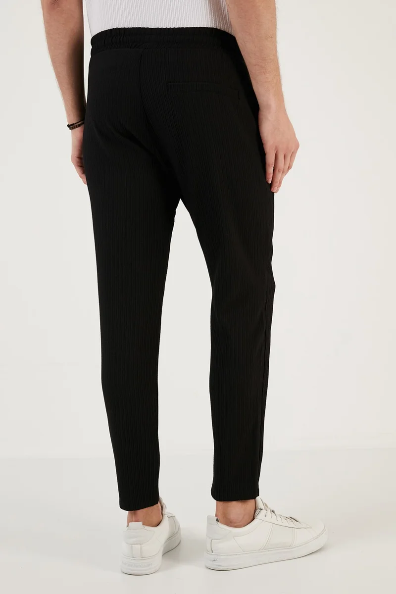 بوراتي Buratti Waist Tie Pocket Regular Fit Trousers Men's Trousers CF24S617849