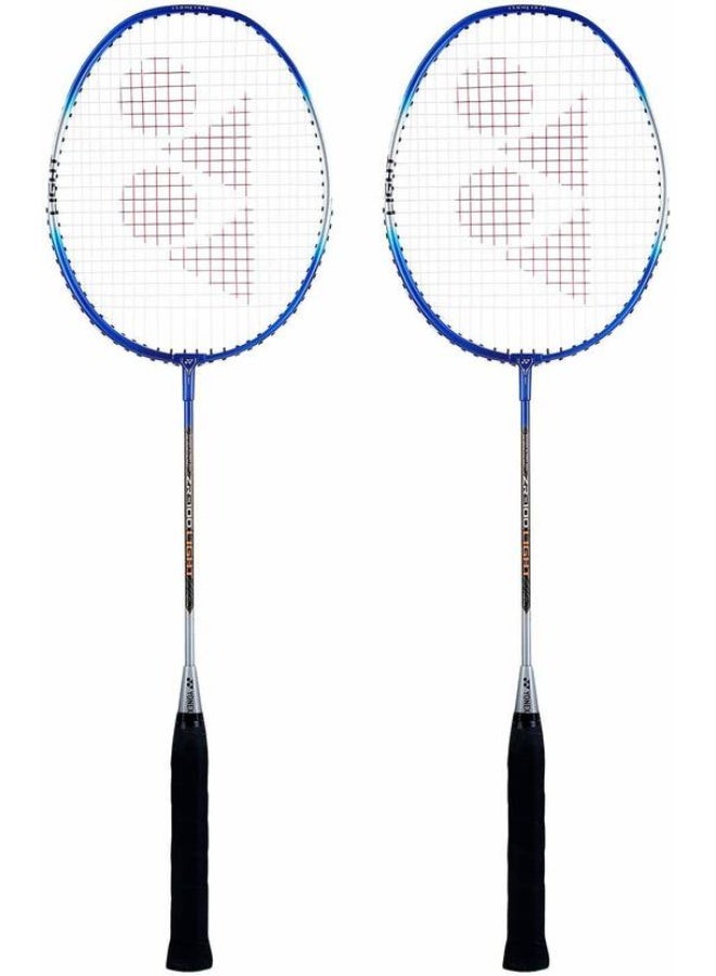 Yonex YONEX ZR 100 LIGHT Blue Strung Badminton Racquet  (Pack of: 2, 400 g)  - Image 2