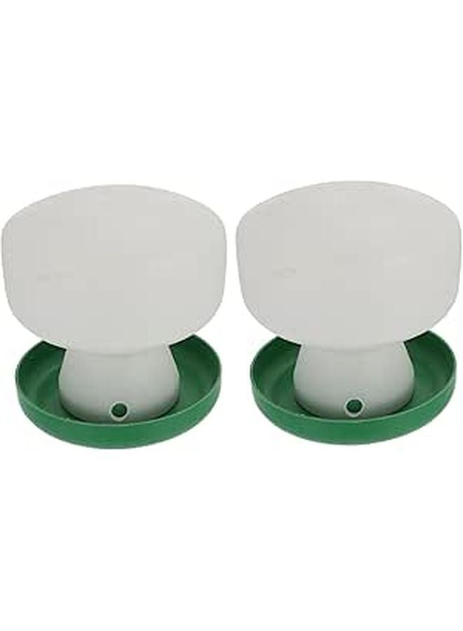 Automatic Parrot Water Dispenser 2 Pack Plastic Cage Feeder Drinking Tool Easy Install - Image 1